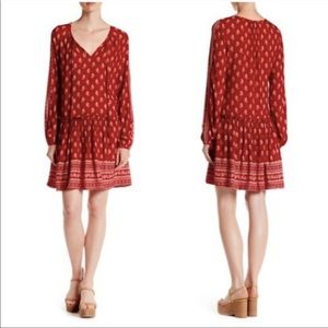 🌼Harlowe & Graham Drop Waist Red Dress🌼